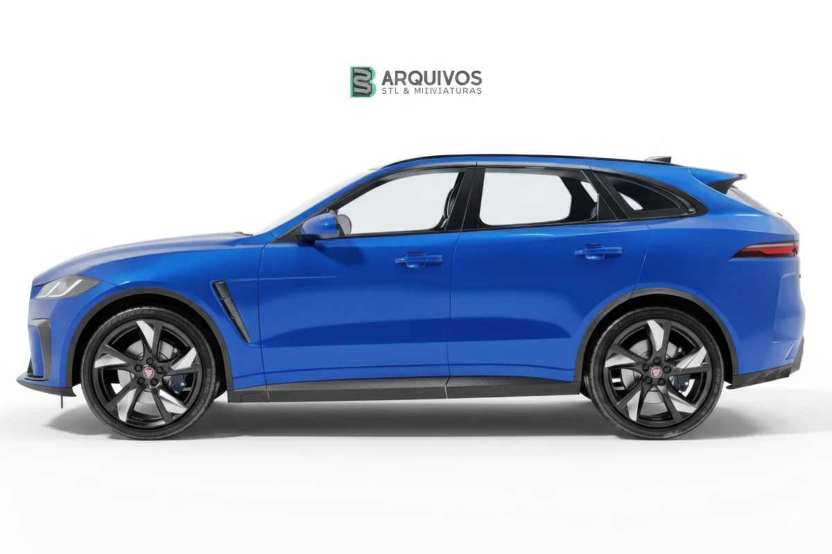 Modelo 3D STL - Jaguar F-Pace SVR 2023 — foto 5